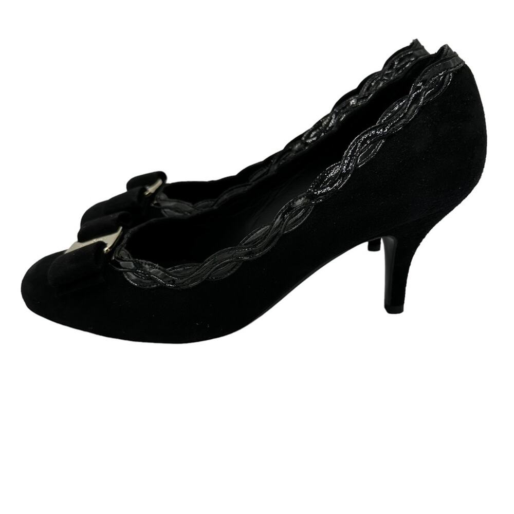 Salvatore Ferragamo Carla Suede Kitten Heel - Picture 5 of 13
